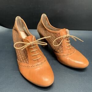 Pikolinos Niza Lace Up Heel Orange/Brown Shoe Women’s Size 39, 935-7641